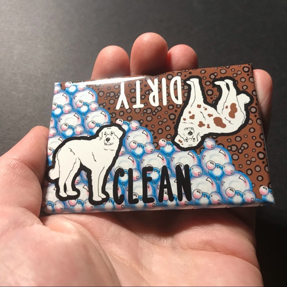 Great Pyrenees Dishwasher Magnet Handmade Dog Gift - Picture 5 of 6